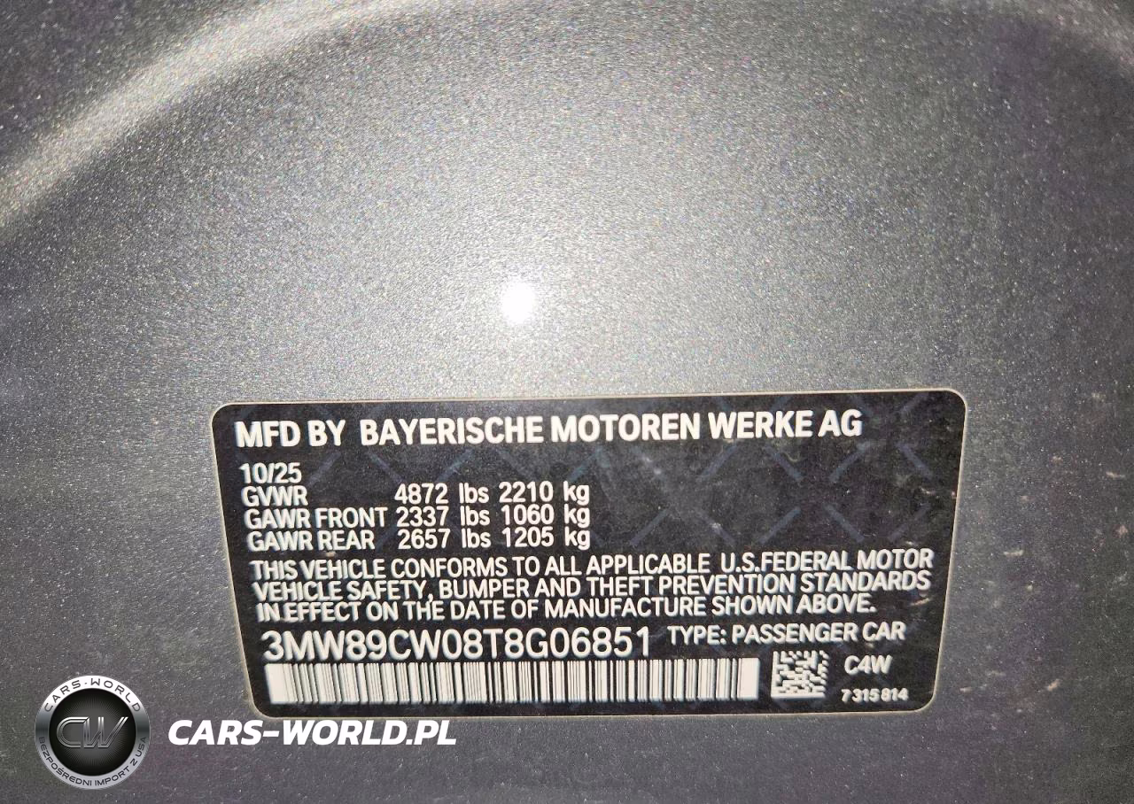 2026 BMW 330Xi VIN:3MW89CW08T8G06851 - 12