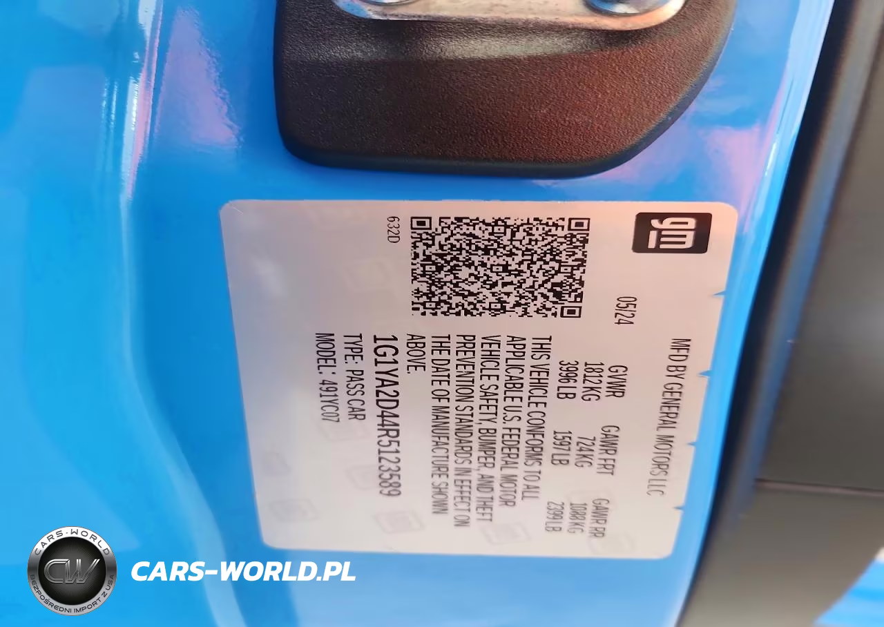 2024 Chevrolet Corvette Stingray 1Lt VIN:1G1YA2D44R5123589 - 12