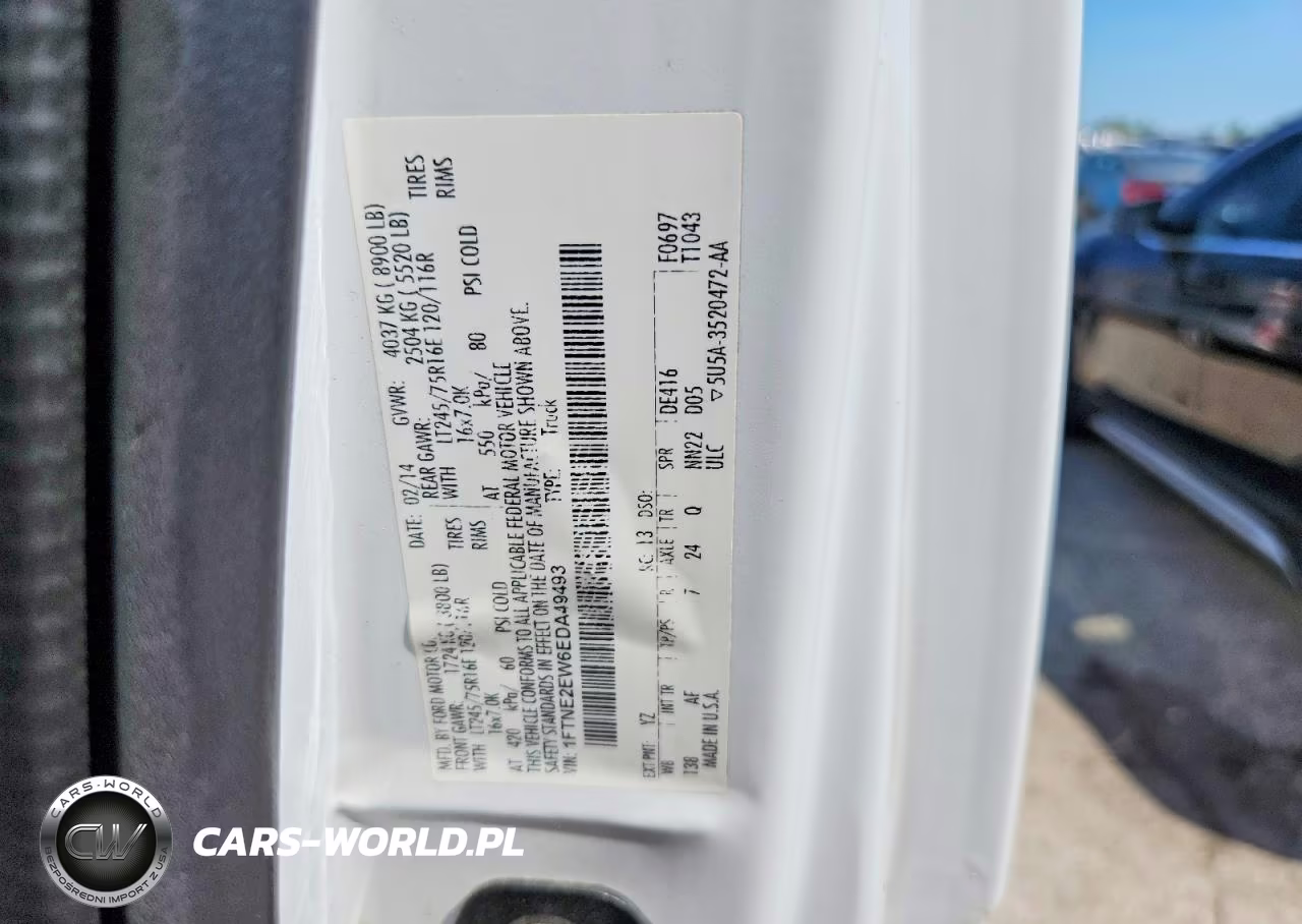 2014 Ford E250 Delivery Van VIN:1FTNE2EW6EDA49493 - 12