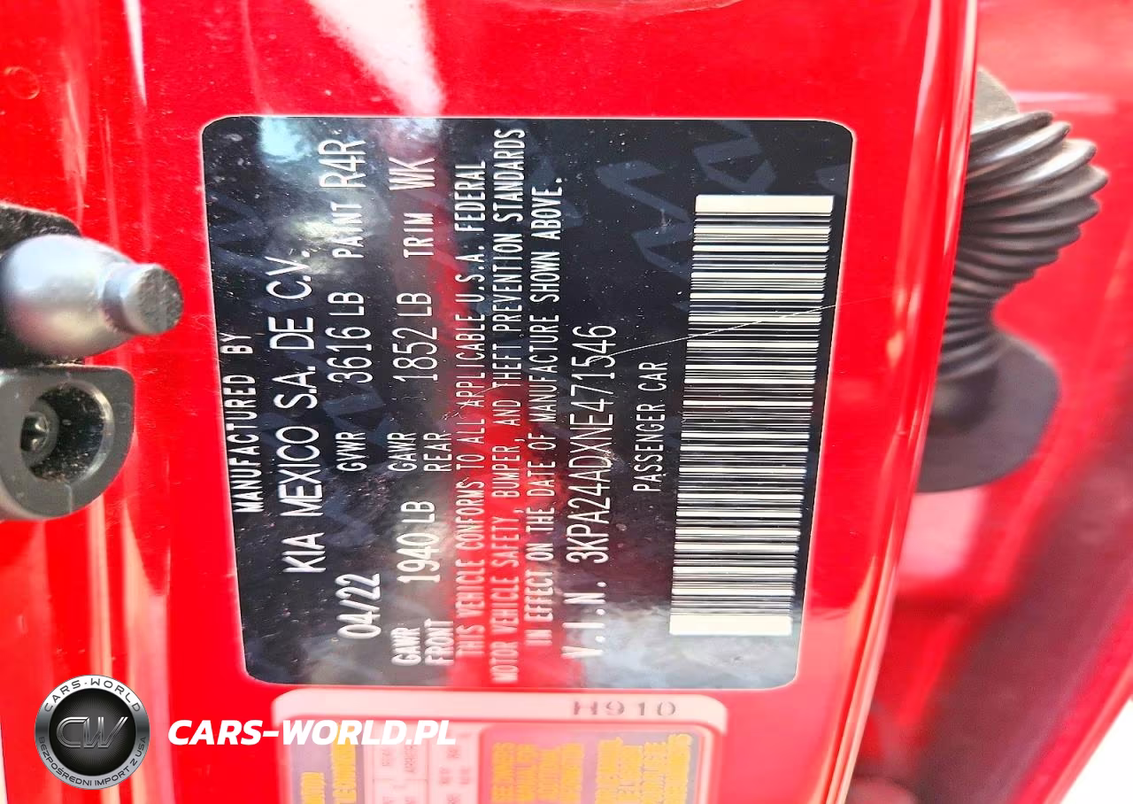 2022 Kia Rio S VIN:3KPA24ADXNE471546 - 13