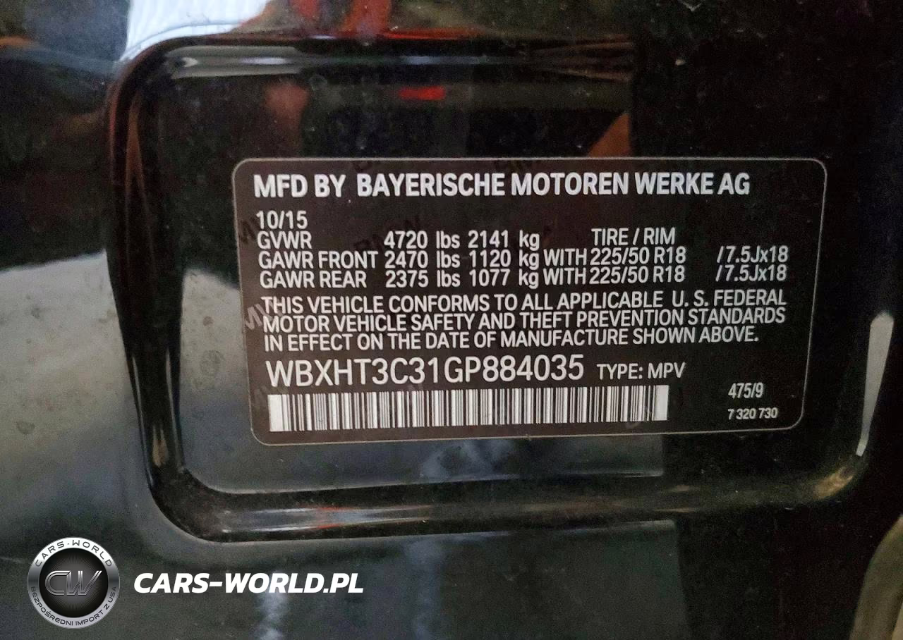 2016 BMW X1 xDrive28I VIN:WBXHT3C31GP884035 - 13