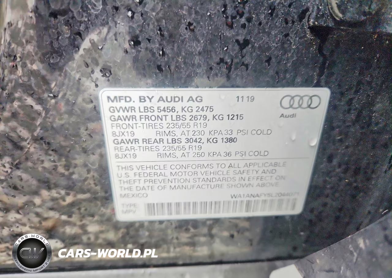 2020 Audi Q5 Premium VIN:WA1ANAFY5L2044071 - 13