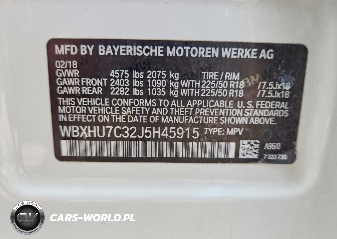 2018 BMW X1 Sdrive28I VIN:WBXHU7C32J5H45915 - 13