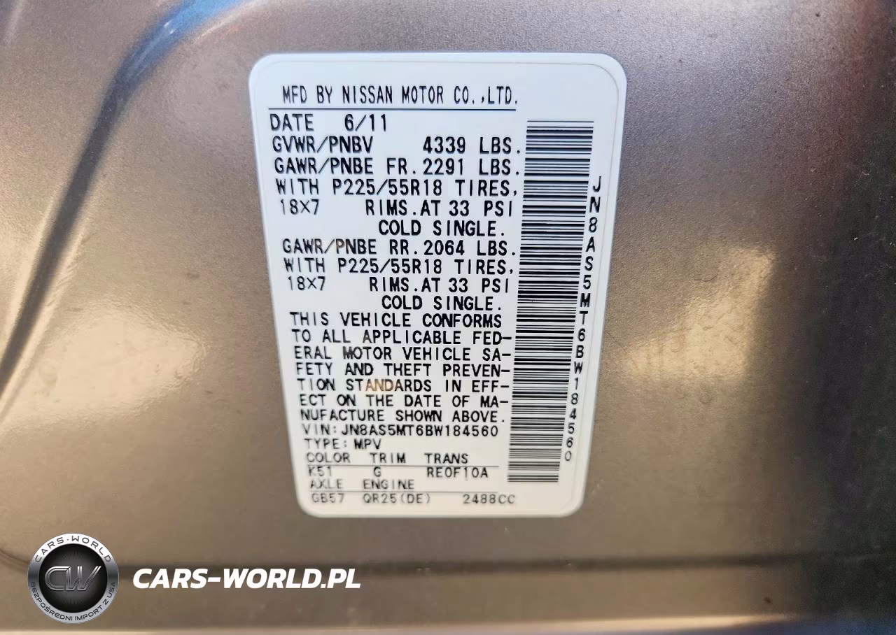 2011 Nissan Rogue S VIN:JN8AS5MT6BW184560 - 12