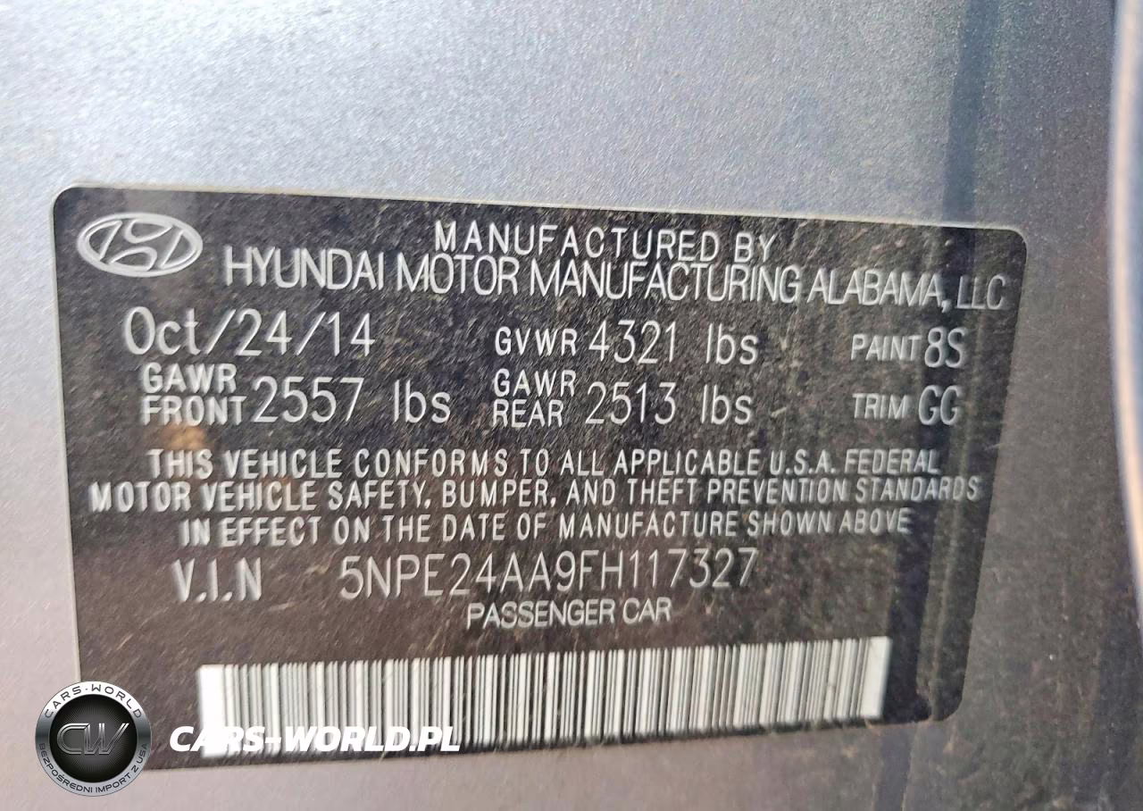 2015 Hyundai Sonata Eco VIN:5NPE24AA9FH117327 - 12