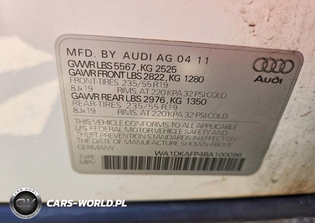 2011 Audi Q5 Premium Plus VIN:WA1DKAFP4BA100096 - 13