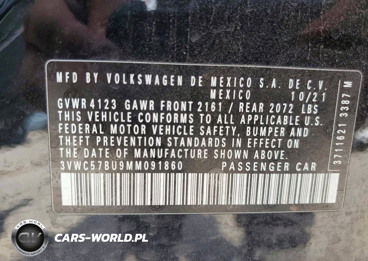 2021 Volkswagen Jetta S VIN:3VWC57BU9MM091860 - 12