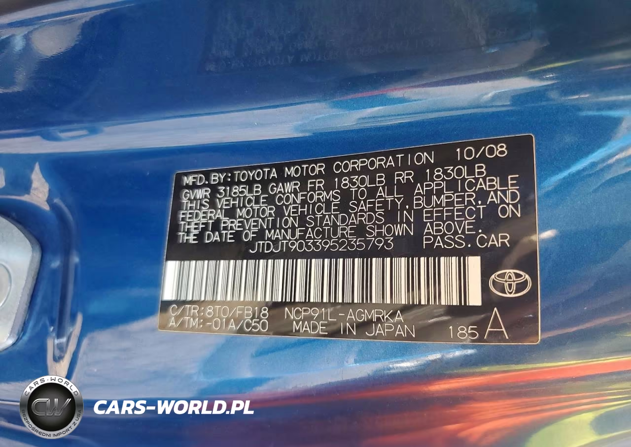 2009 Toyota Yaris S VIN:JTDJT903395235793 - 12
