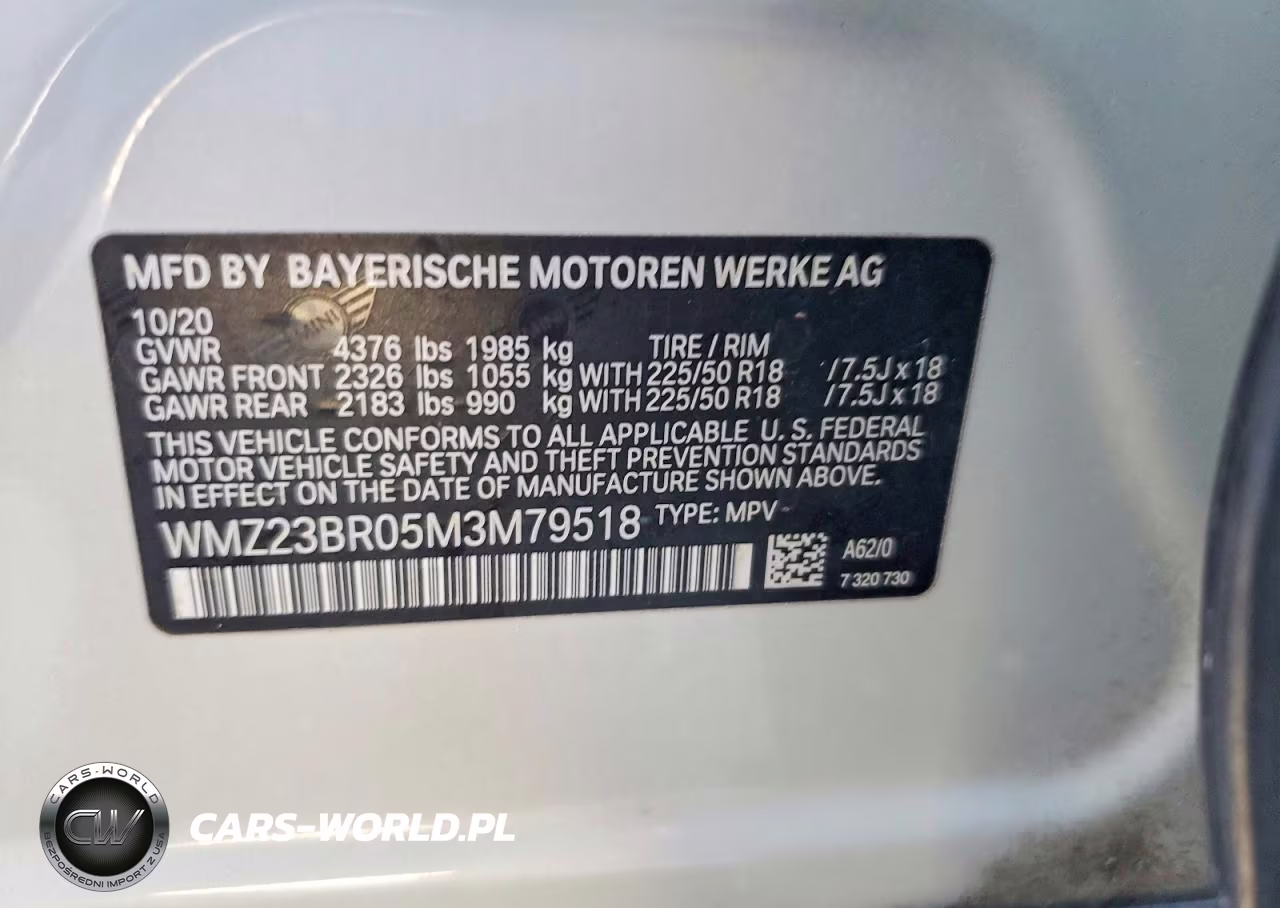 2021 Mini Cooper Countryman VIN:WMZ23BR05M3M79518 - 13