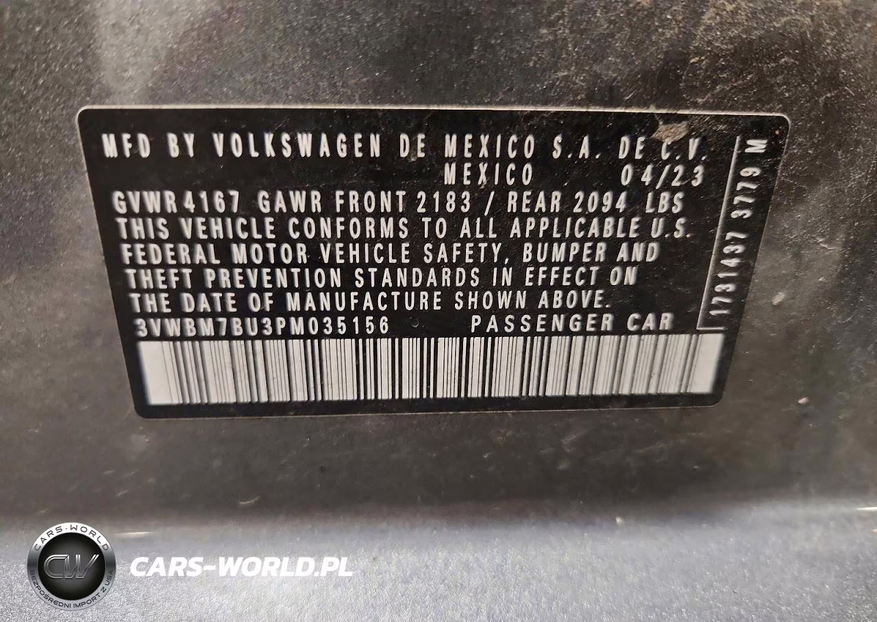 2023 Volkswagen Jetta Sport VIN:3VWBM7BU3PM035156 - 13