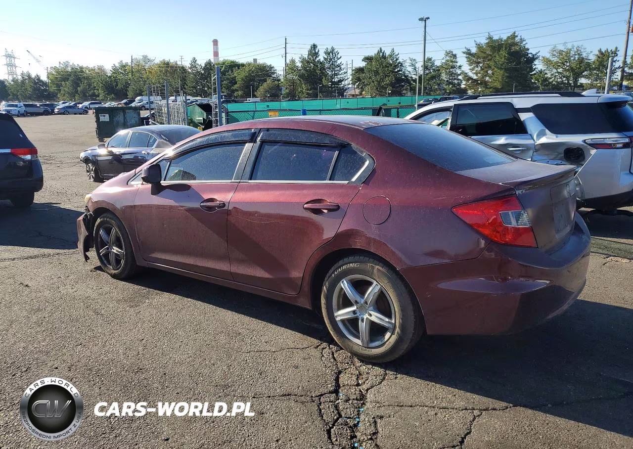 2012 Honda Civic Lx VIN:2HGFB2F56CH594811 - 2