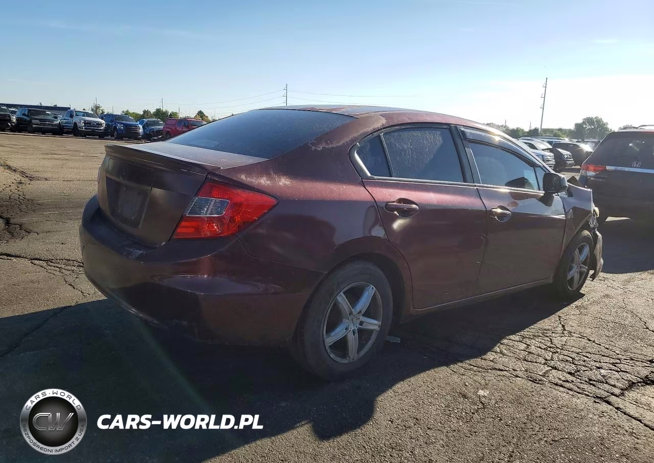 2012 Honda Civic Lx VIN:2HGFB2F56CH594811 - 3