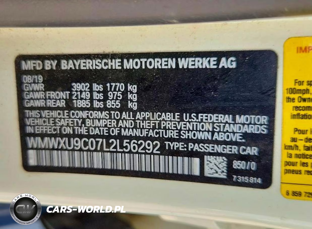 2020 Mini Cooper S VIN:WMWXU9C07L2L56292 - 12