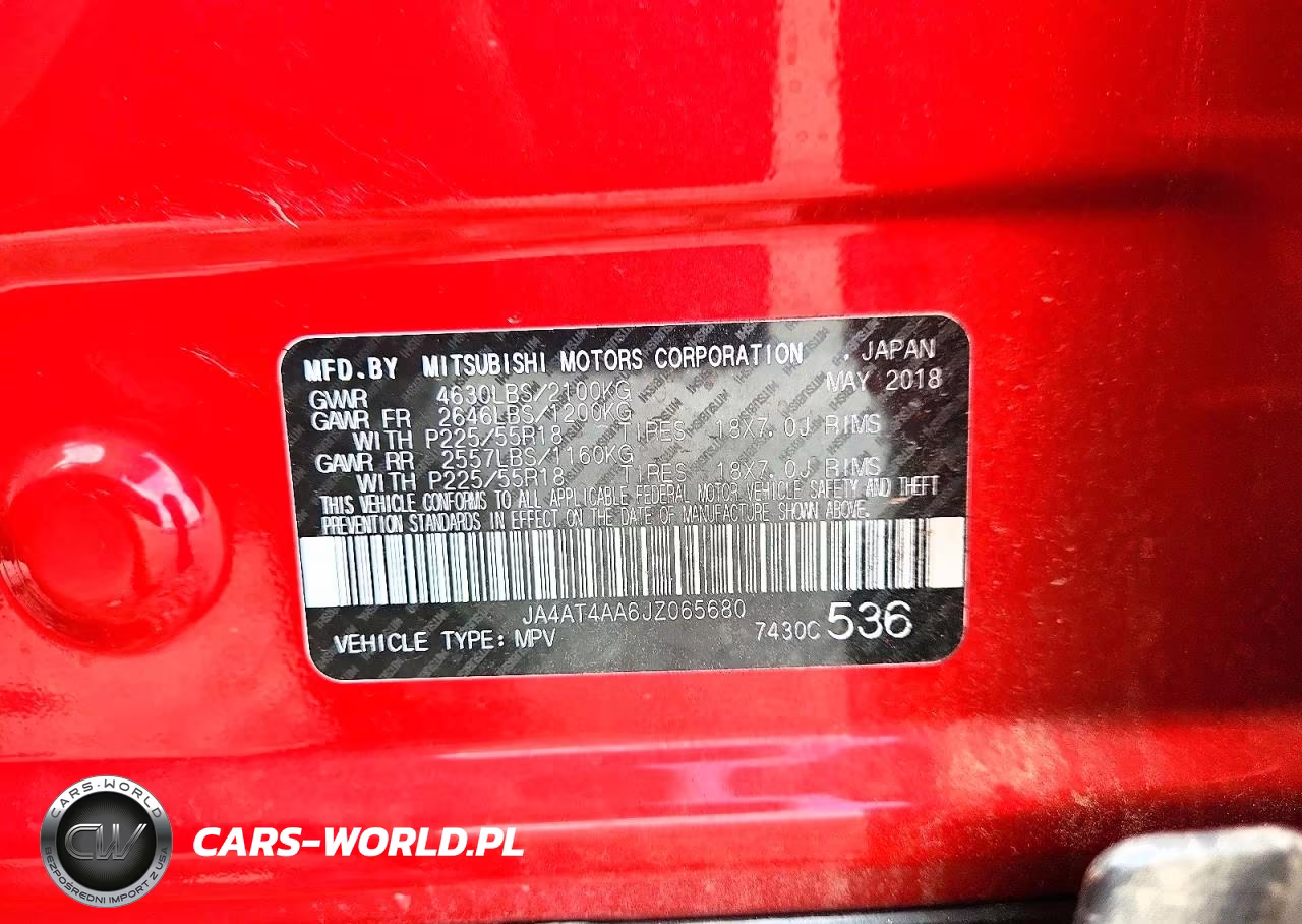 2018 Mitsubishi Eclipse Cross Le VIN:JA4AT4AA6JZ065680 - 13