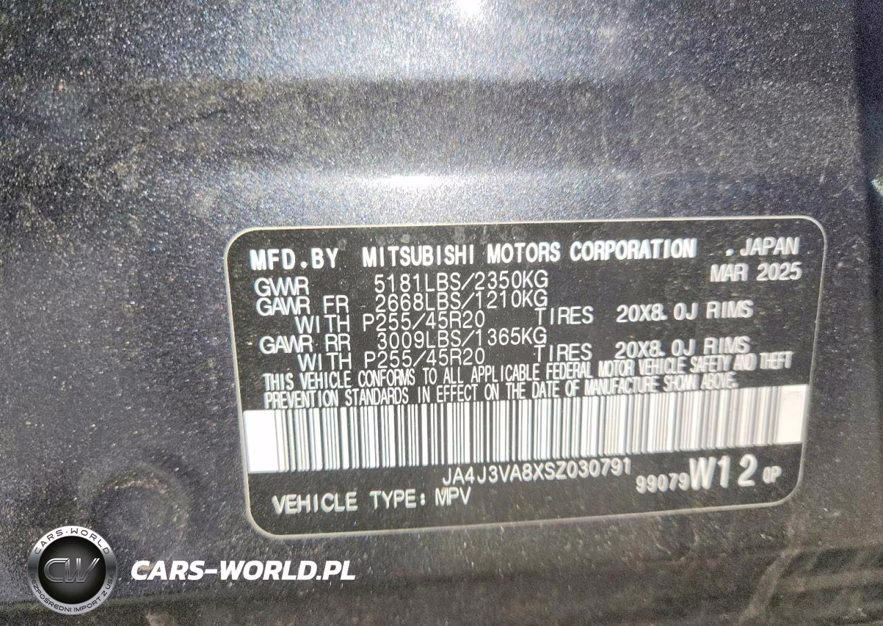 2025 Mitsubishi Outlander Se VIN:JA4J3VA8XSZ030791 - 13