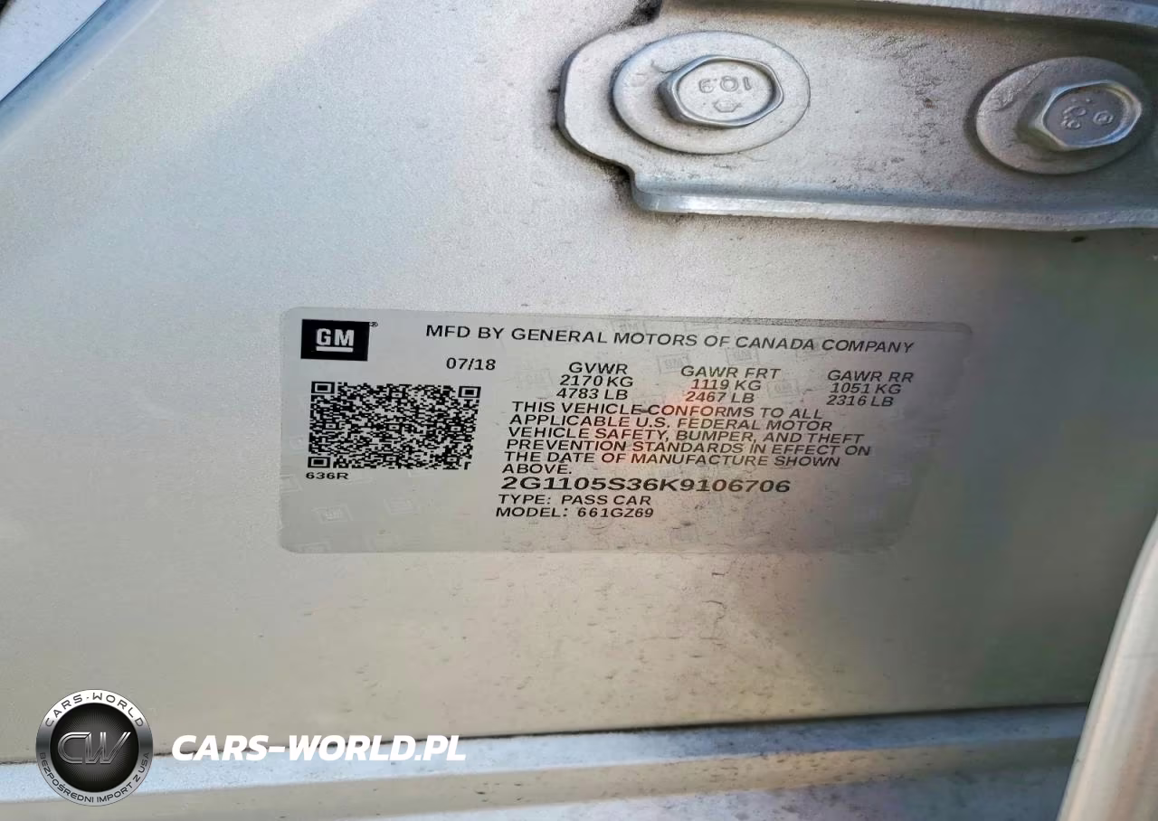 2019 Chevrolet Impala Premier VIN:2G1105S36K9106706 - 12
