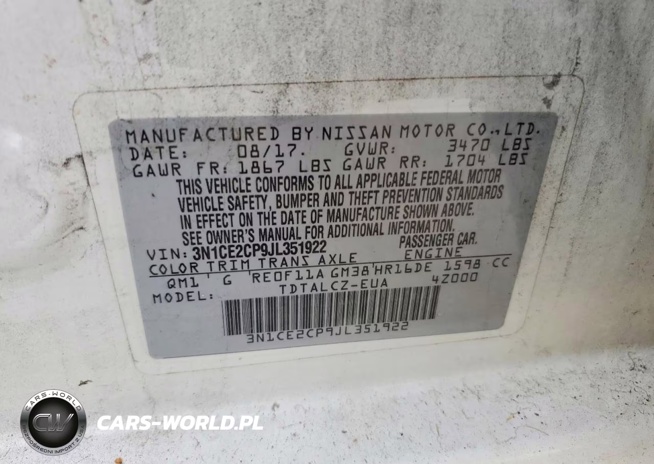 2018 Nissan Versa Note S VIN:3N1CE2CP9JL351922 - 12