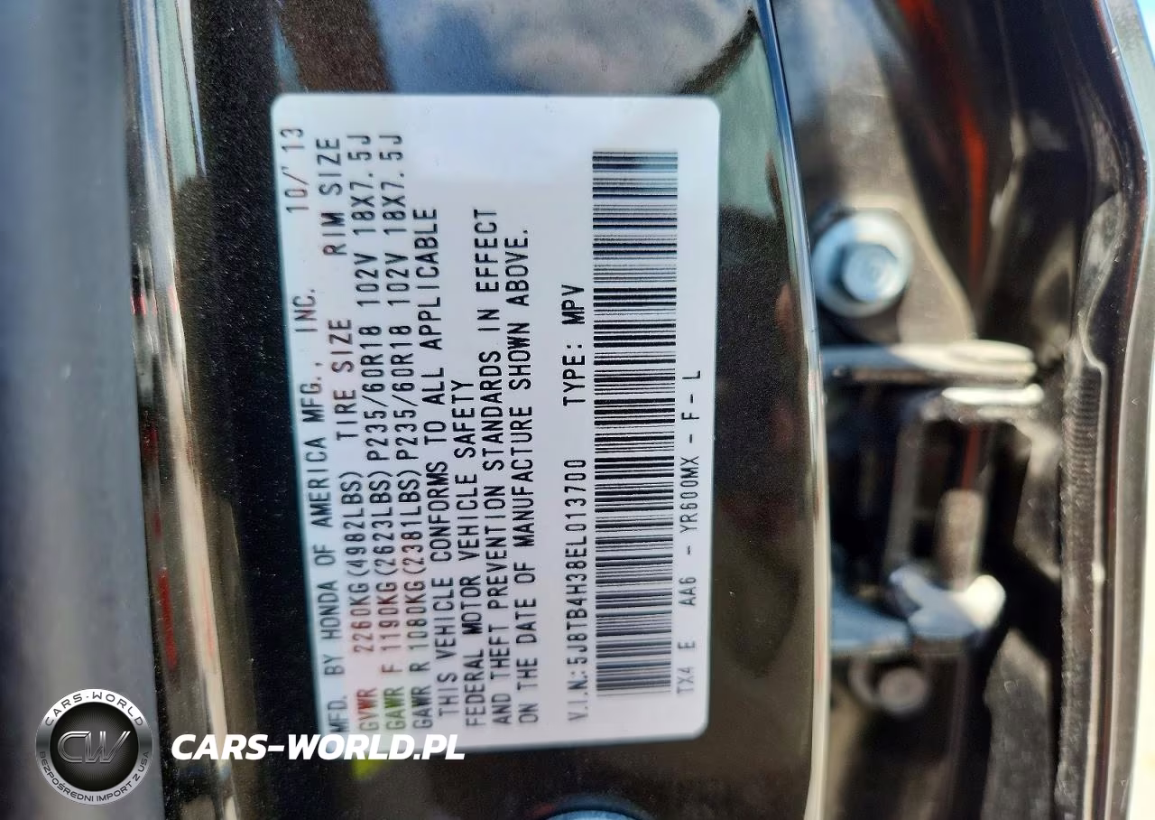 2014 Acura Rdx VIN:5J8TB4H38EL013700 - 13