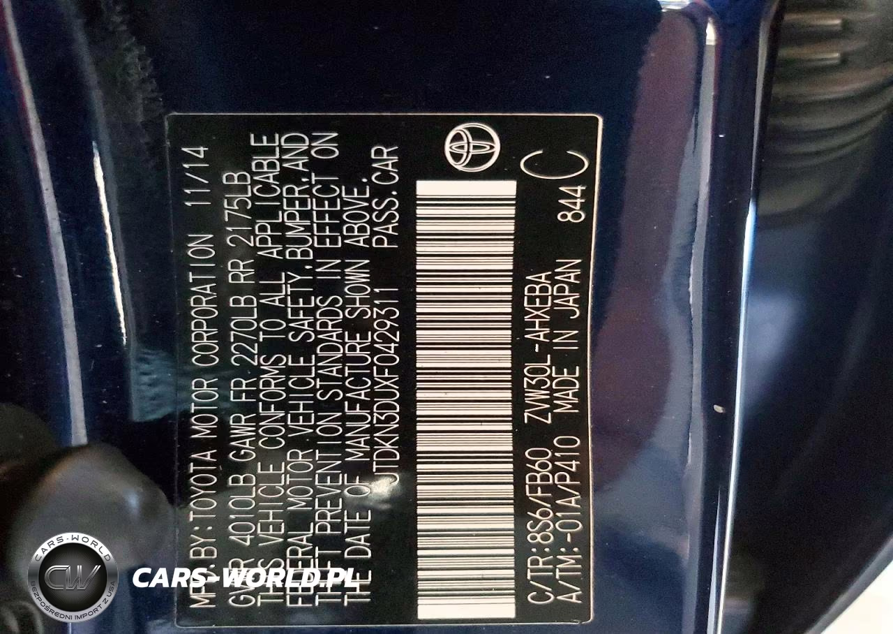 2015 Toyota Prius Three VIN:JTDKN3DUXF0429311 - 12