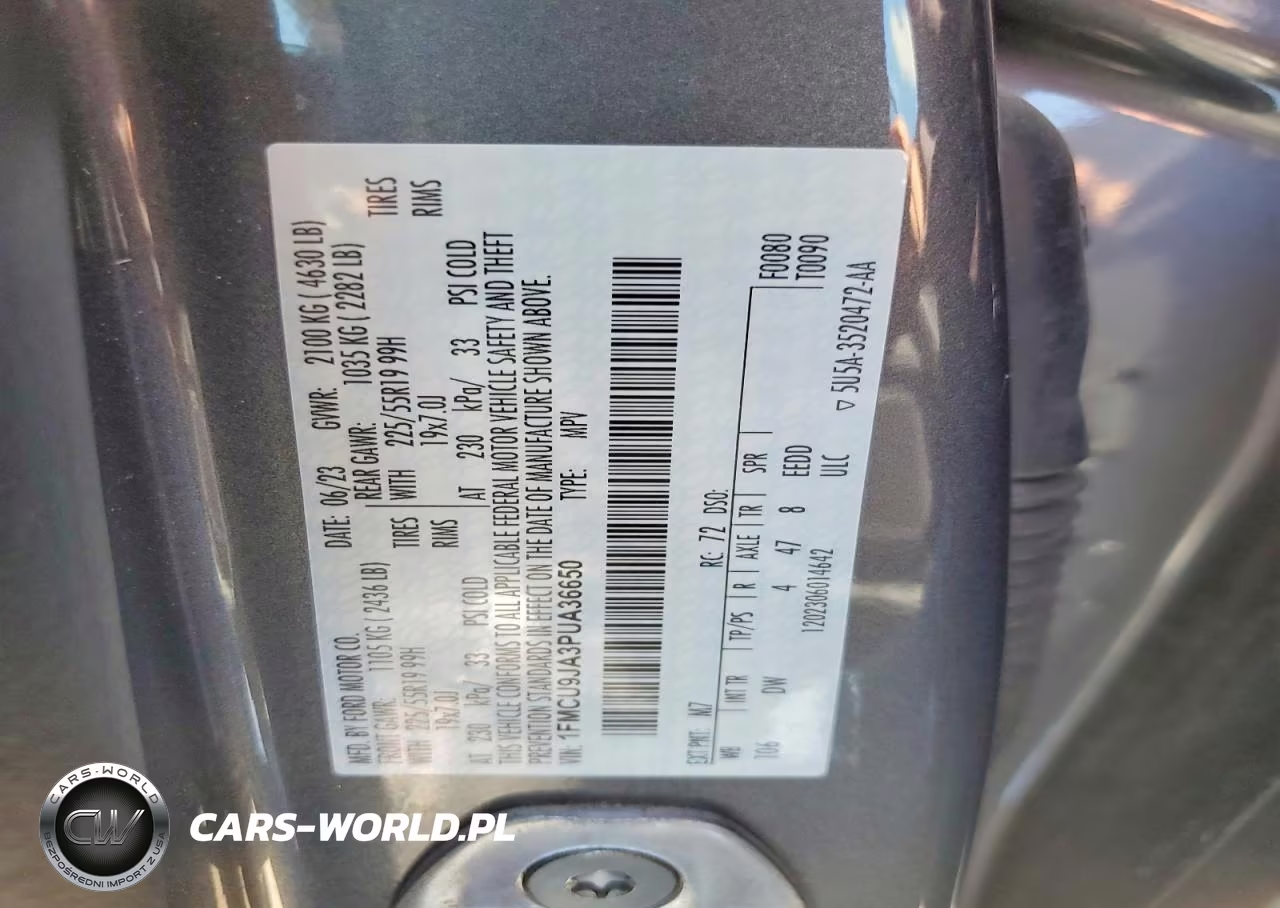 2023 Ford Escape Platinum VIN:1FMCU9JA3PUA36650 - 13