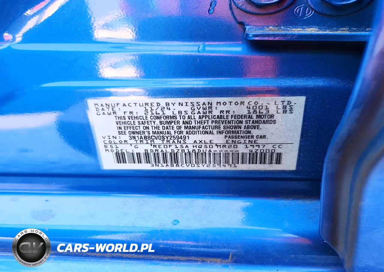 2025 Nissan Sentra Sv VIN:3N1AB8CV0SY259491 - 12