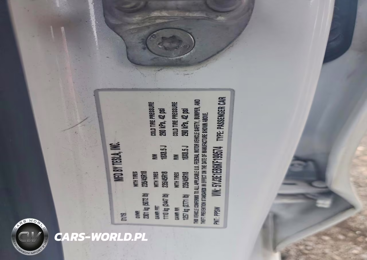 2019 Tesla Model 3 VIN:5YJ3E1EB6KF199574 - 12