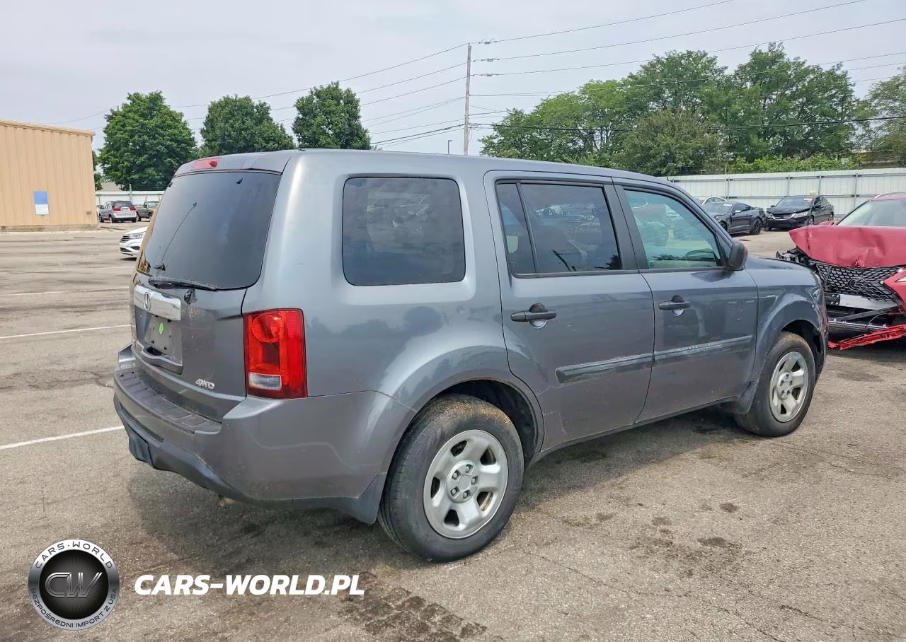 2013 Honda Pilot Lx VIN:5FNYF4H22DB029778 - 3