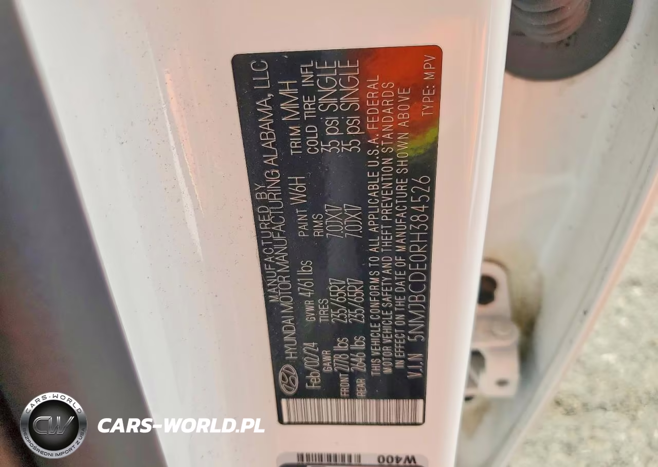 2024 Hyundai Tucson Sel VIN:5NMJBCDE0RH384526 - 13