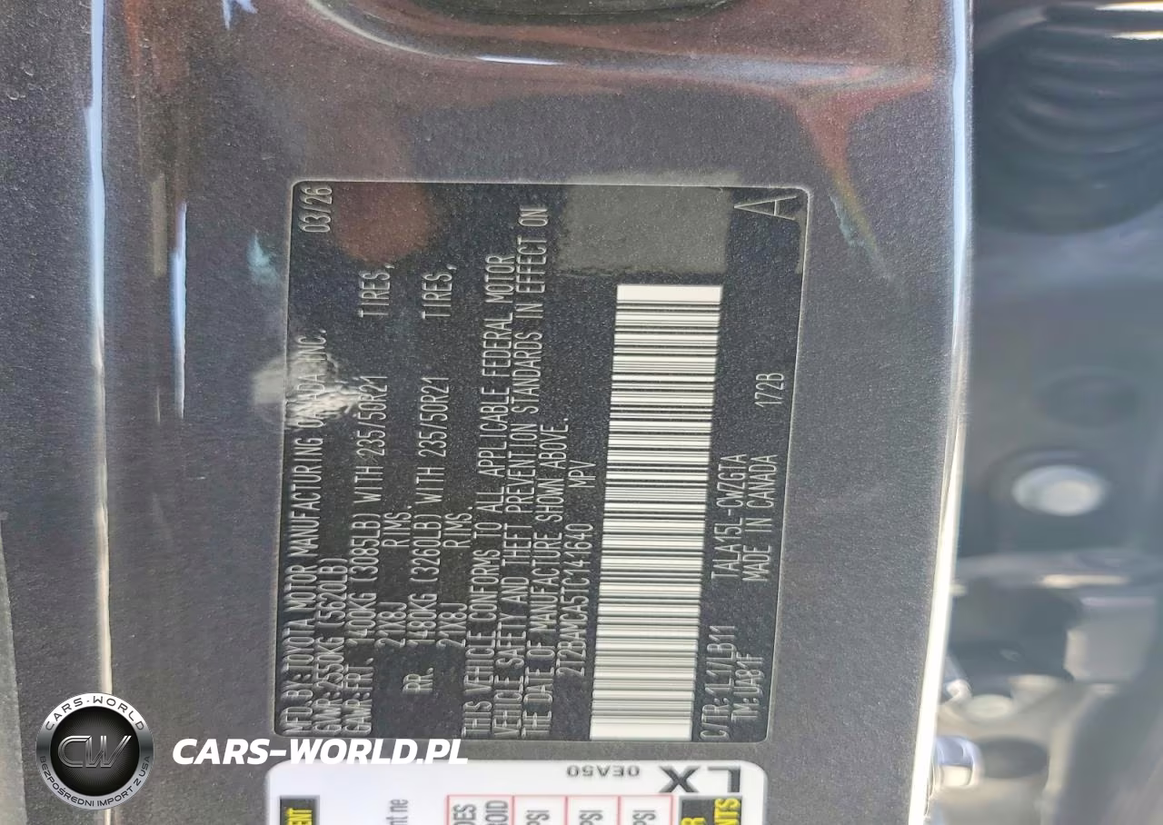 2026 Lexus Rx 350 Premium+ VIN:2T2BAMCA5TC141640 - 13