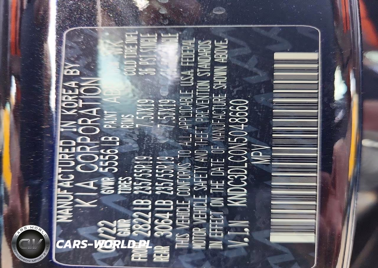 2022 Kia Ev6 Wind VIN:KNDC3DLC0N5048660 - 12