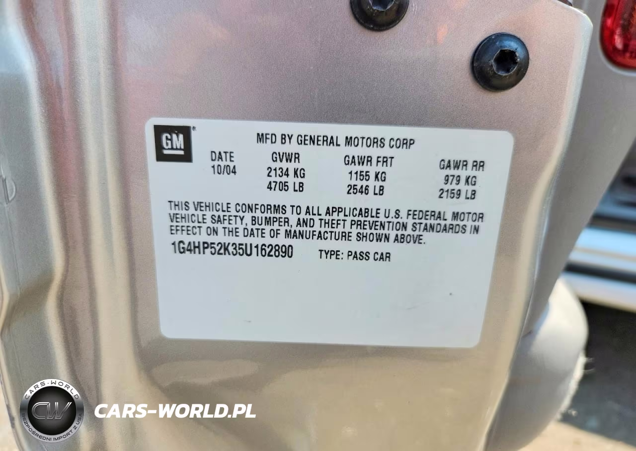 2005 Buick Lesabre Custom VIN:1G4HP52K35U162890 - 12