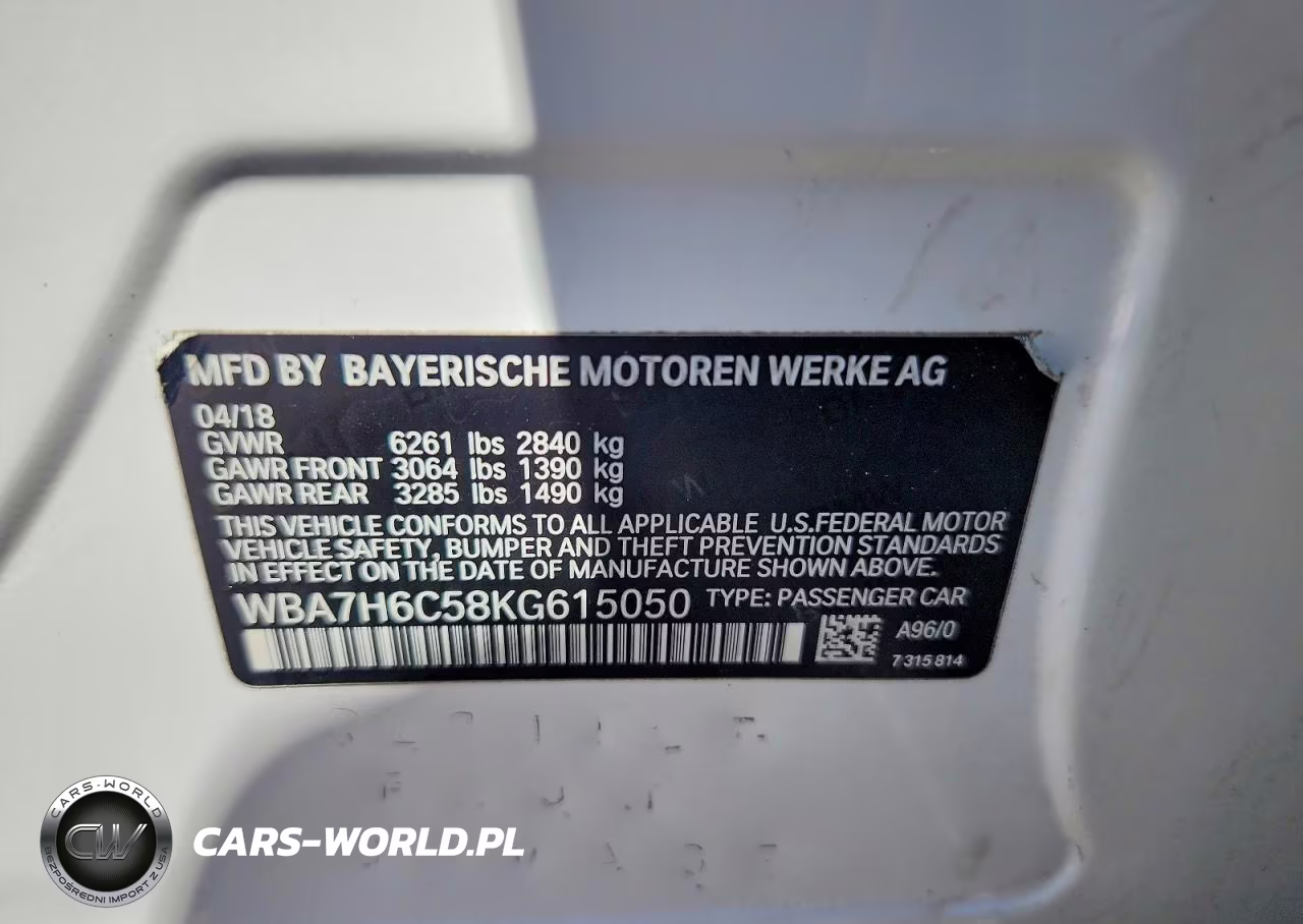 2019 BMW M760 Xi VIN:WBA7H6C58KG615050 - 12