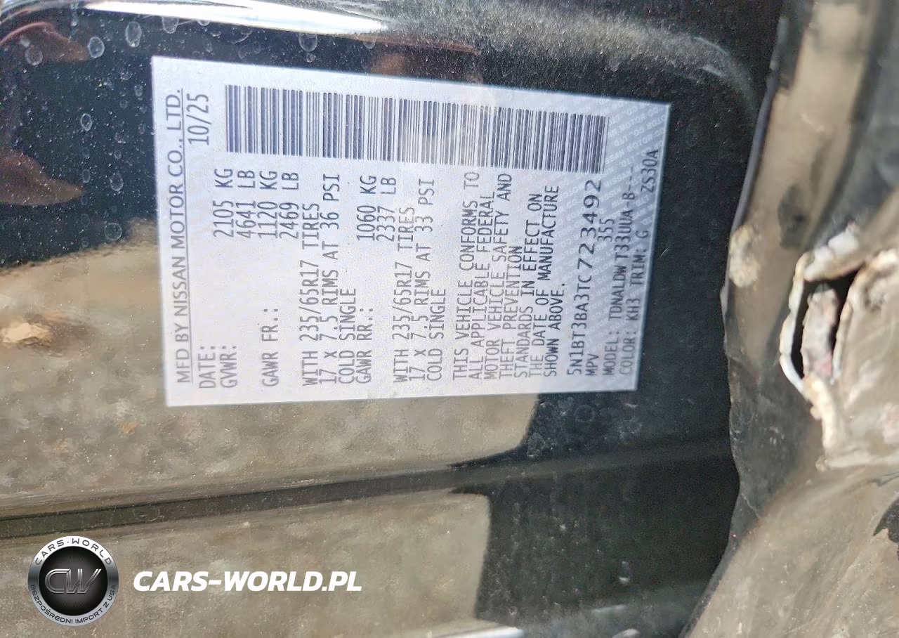 2026 Nissan Rogue Sv VIN:5N1BT3BA3TC723492 - 12