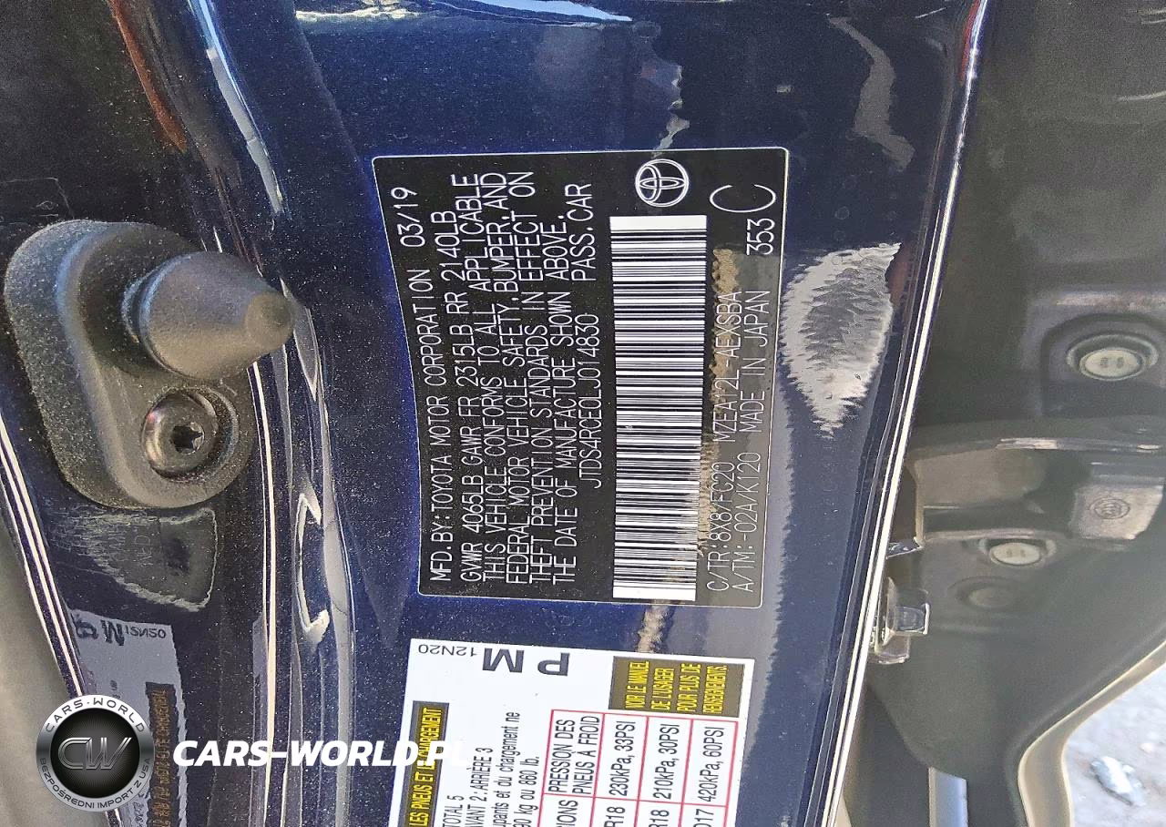 2020 Toyota Corolla Se VIN:JTDS4RCE0LJ014830 - 12