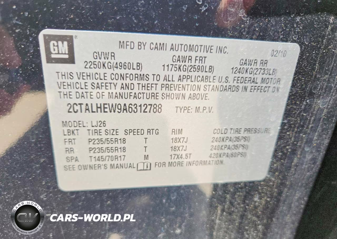 2010 GMC Terrain Slt VIN:2CTALHEW9A6312788 - 13