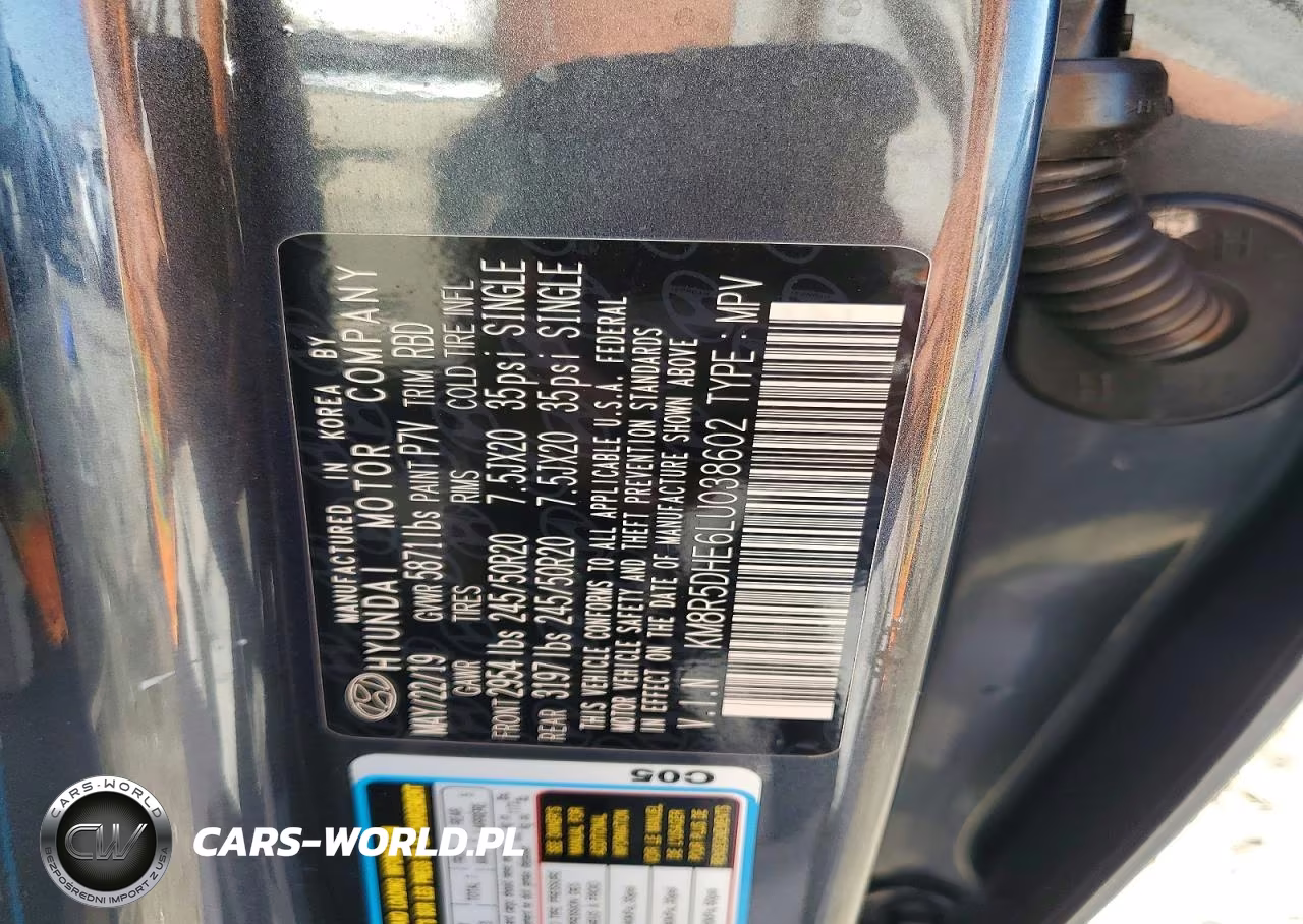 2020 Hyundai Palisade Limited VIN:KM8R5DHE6LU038602 - 13