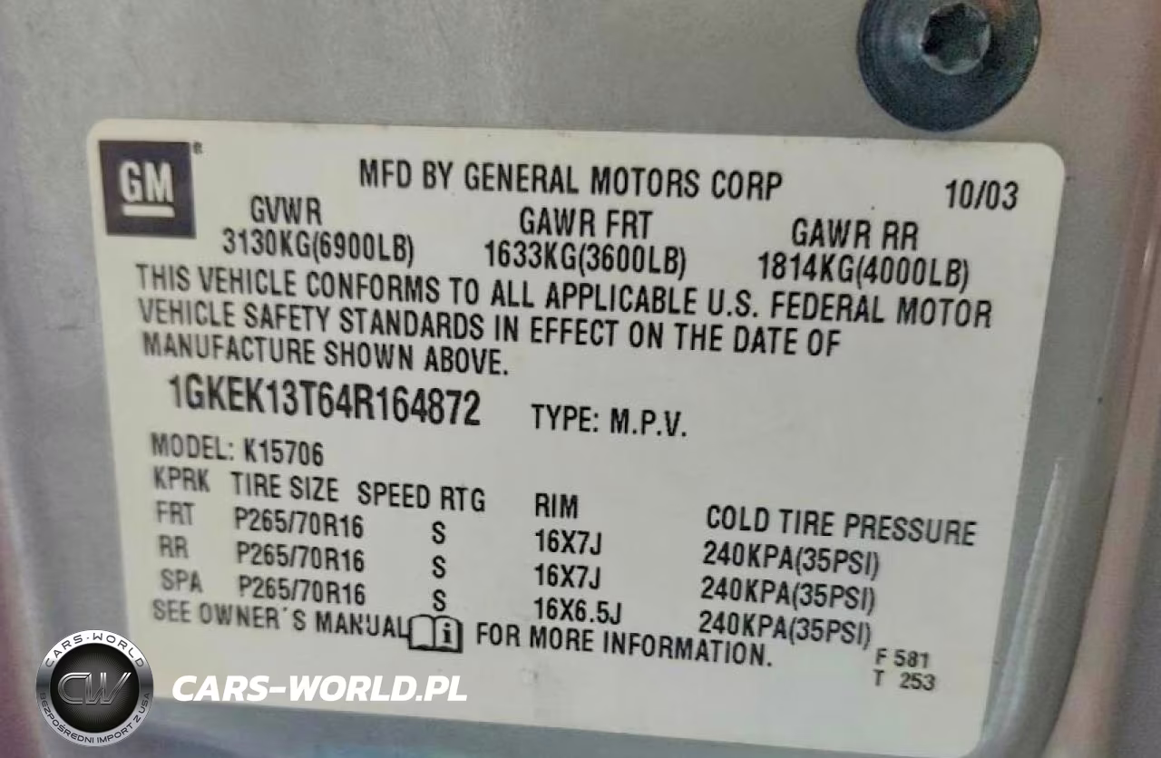 2004 GMC Yukon VIN:1GKEK13T64R164872 - 12