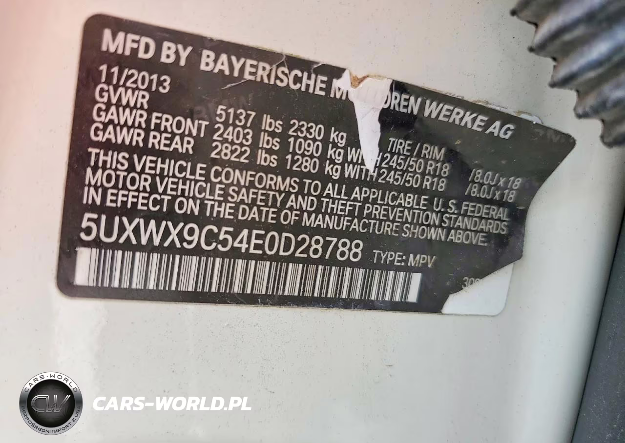 2014 BMW X3 xDrive28I VIN:5UXWX9C54E0D28788 - 13