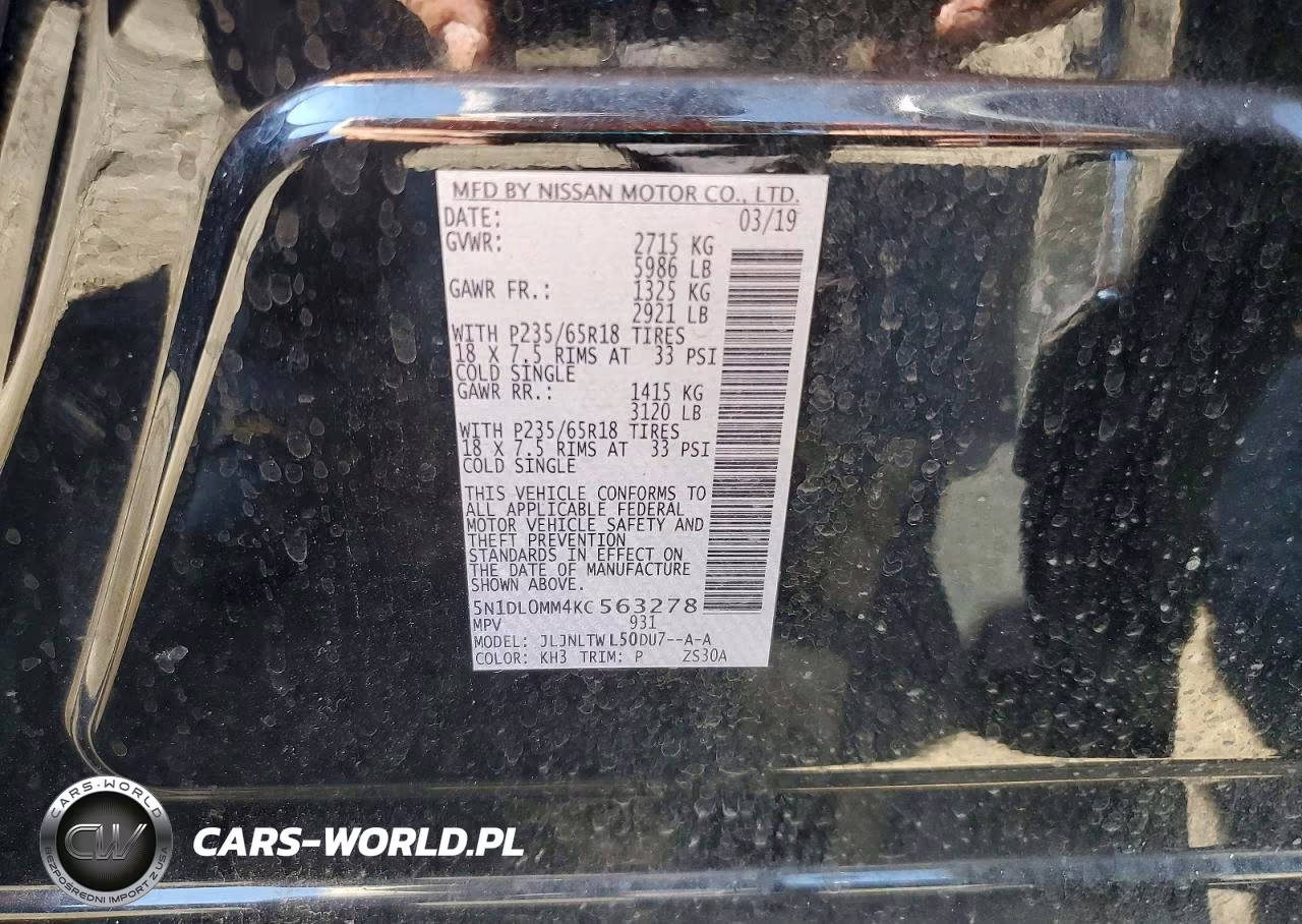 2019 Infiniti Qx60 Luxe VIN:5N1DL0MM4KC563278 - 13