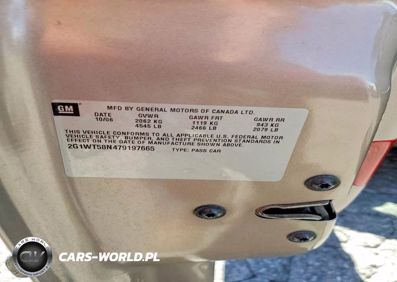 2007 Chevrolet Impala Lt VIN:2G1WT58N479197665 - 12