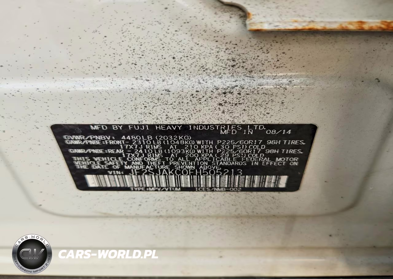 2015 Subaru Forester 2.5I Limited VIN:JF2SJAKC0FH505213 - 13
