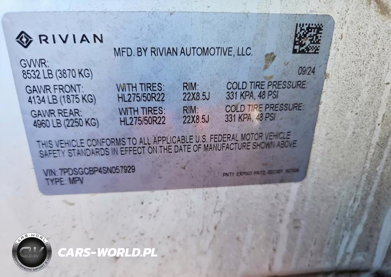 2025 Rivian R1S Premium VIN:7PDSGCBP4SN057929 - 13
