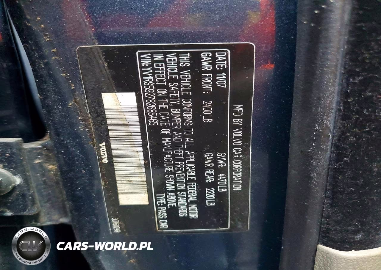 2008 Volvo S60 2.5T VIN:YV1RS592782685465 - 12