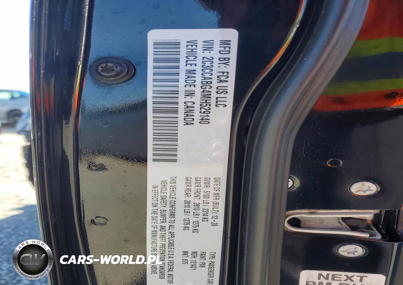 2021 Chrysler 300 S VIN:2C3CCABG4MH529140 - 12