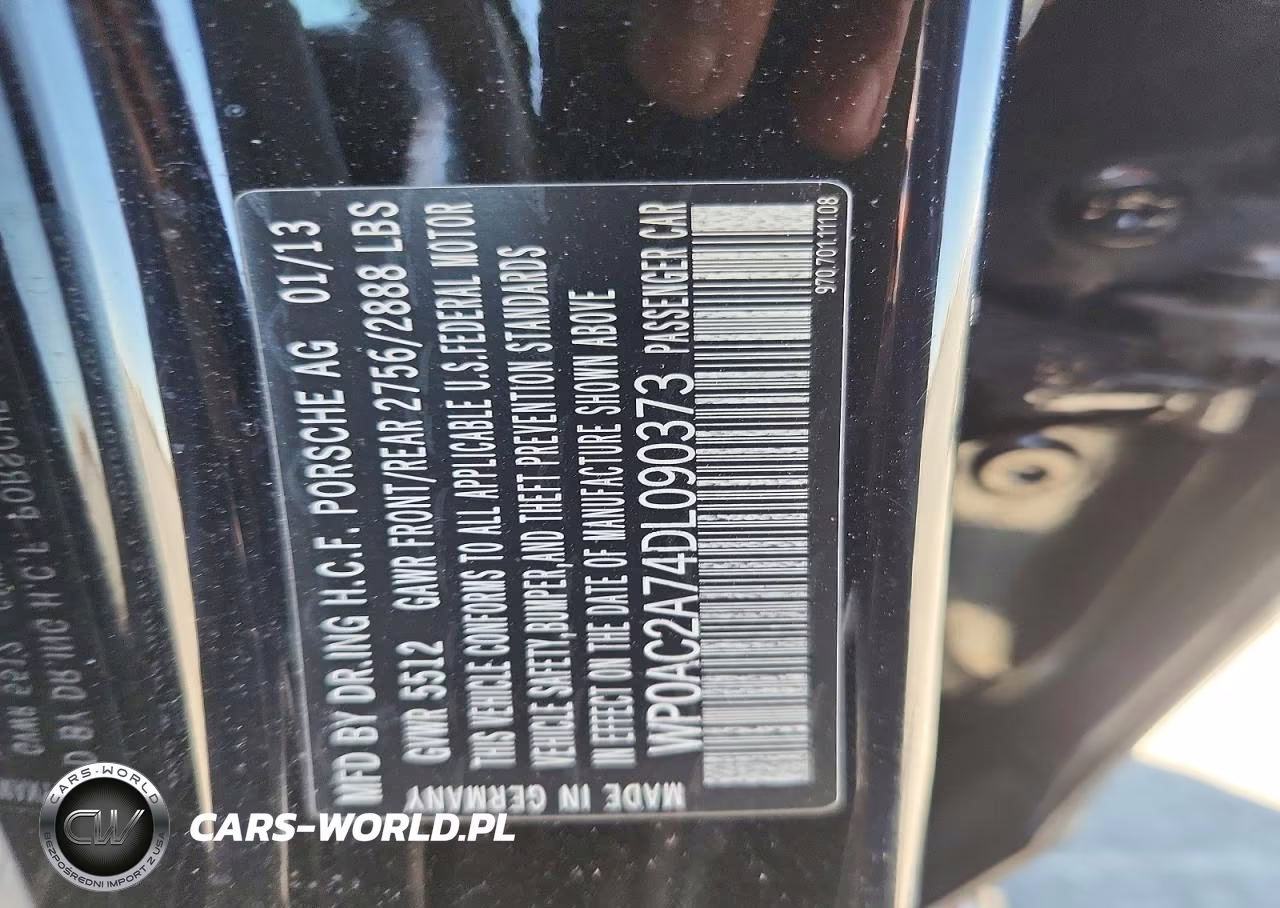 2013 Porsche Panamera Turbo VIN:WP0AC2A74DL090373 - 12
