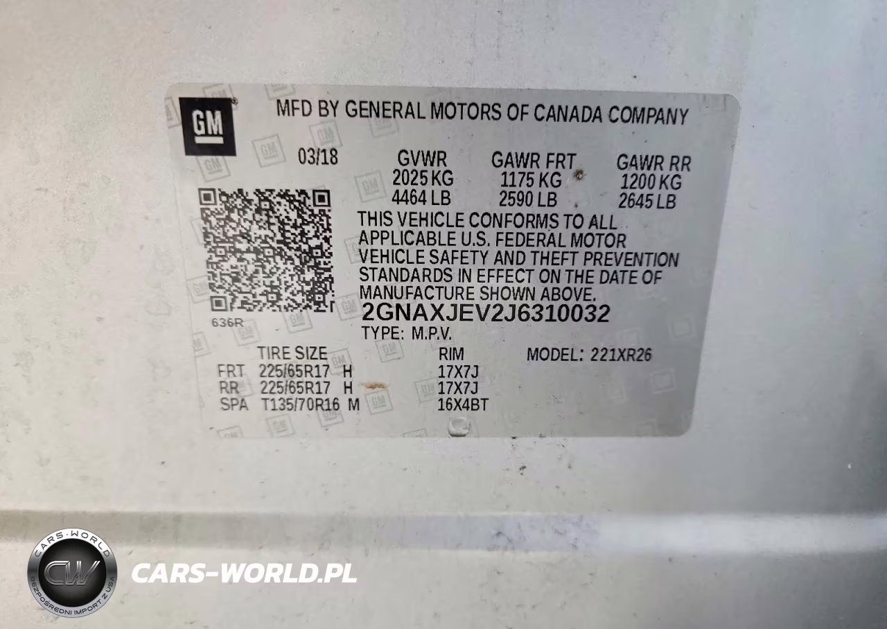 2018 Chevrolet Equinox Lt VIN:2GNAXJEV2J6310032 - 13