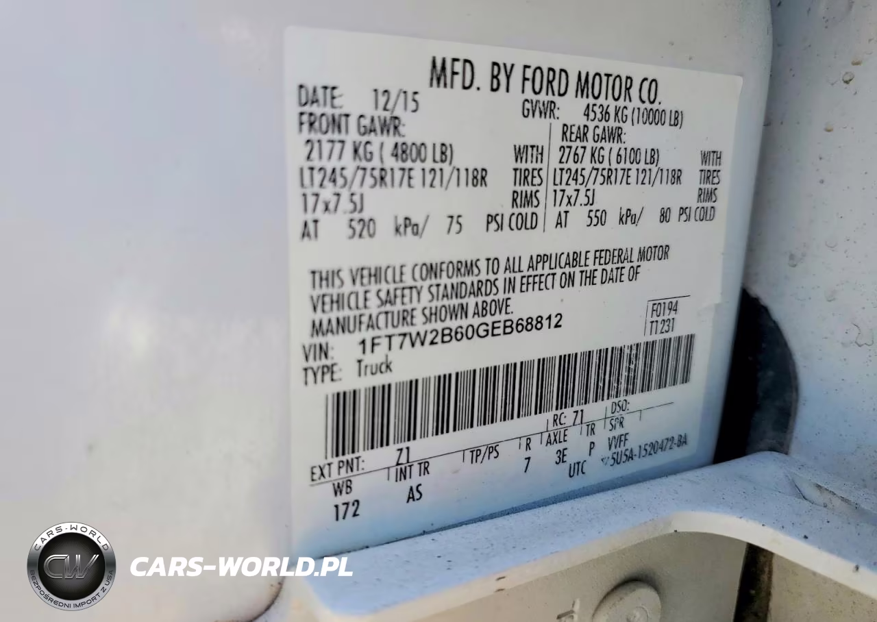 2016 Ford F250 Super Duty VIN:1FT7W2B60GEB68812 - 13