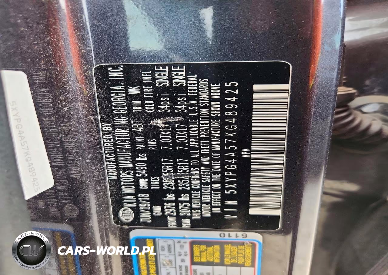 2019 Kia Sorento Lx V6 VIN:5XYPG4A57KG489425 - 13