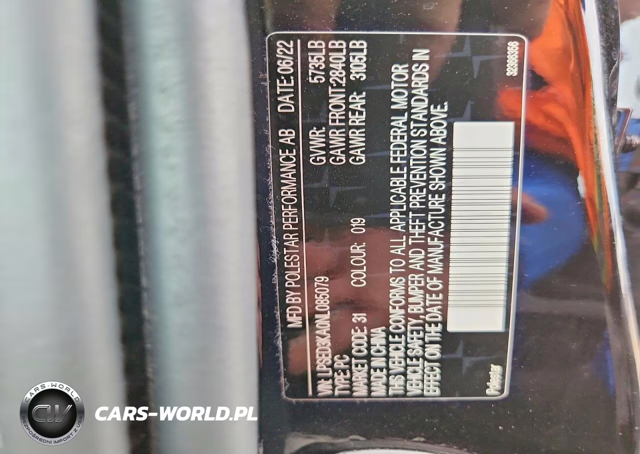 2022 Polestar 2 VIN:LPSED3KA0NL085079 - 12