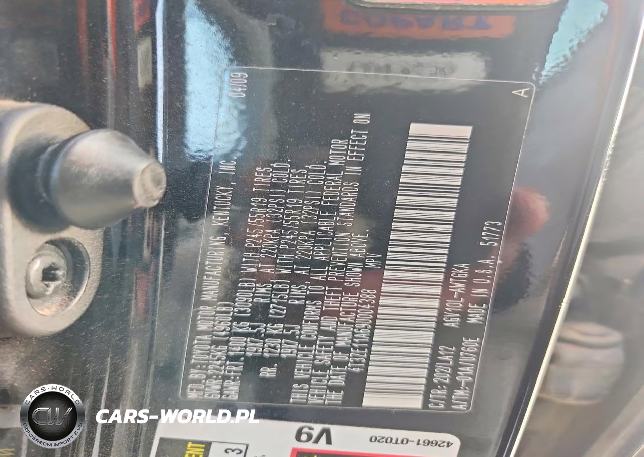 2009 Toyota Venza Fwd 4Cyl VIN:4T3ZE11A69U004388 - 14